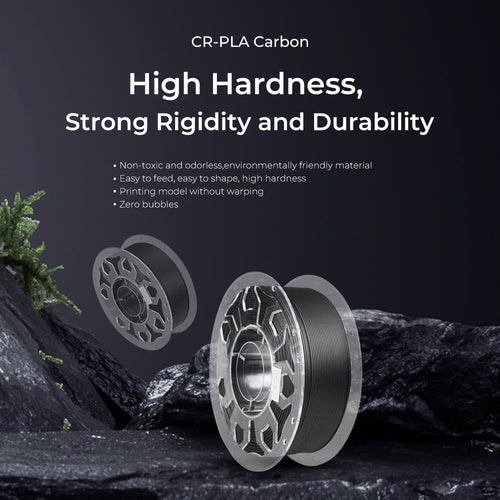 Creality Official 3D Printer Filament PLA Carbon Fiber Filament with Strong Hardness Easier to Shape Compatible with All Fused Deposition Modeling 3D Printers, 1kg Spool for Home DIY Kids