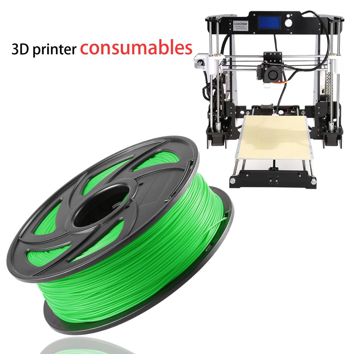1.75mm PLA Premium 3D Printer Filament 1KG / 2.2LB FOR RepRap MarkerBot BETT