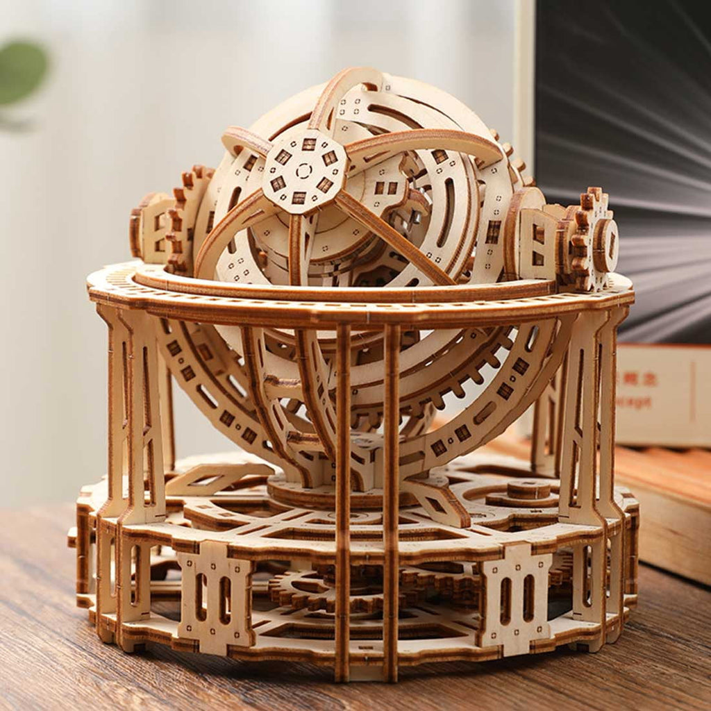 3D Wooden Puzzles Kits, Tourbillon Timer 3D DIY Assembly Model Kit with Mechanical Transmission, DIY Craft Decor Gift for Teens and Adults (218PCS)