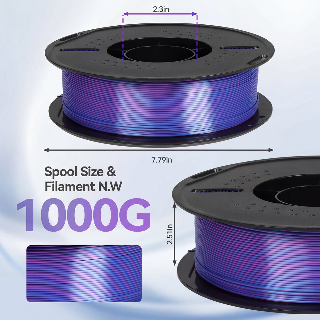 Epelay PLA Plus 3D Printer Filament, 1.75mm, 1kg Spool, White, Compatible with Most FDM Printers