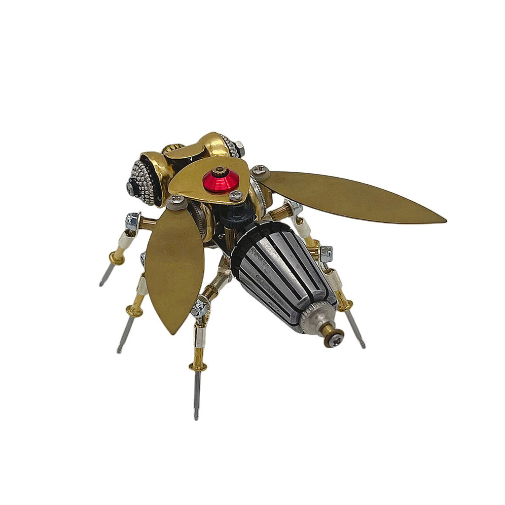 3-in-1 Steampunk Insect Metal Model Kit, Mosquito, Deck Insect & Bee Brass Puzzle Assembly Set, 270PCS 3D Jigsaw Puzzles for Adults
