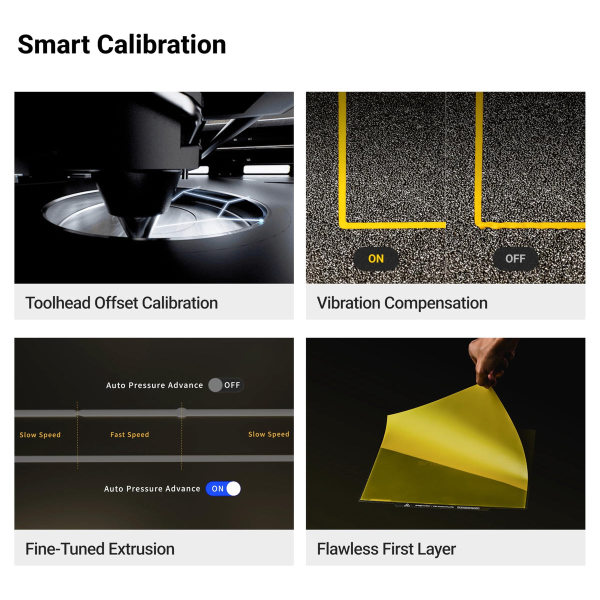Snapmaker U1 3D Printer, 4-Toolhead 5-Second Tool Changer, 500mm/s High-Speed Multi-Color 3D Printer, Multi-Material Printing, 270 x 270 x 270mm Build Volume, Smart Calibration