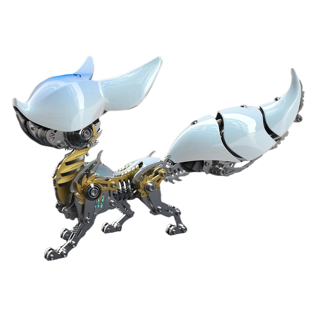 3D Metal Puzzle 339PCS Linglong Fox Hanfei Mechanical Creative DIY Assembly Model Hobby Craft Kit For Desk Display, Home Office Decor, Creative Gifts And Hobbyists