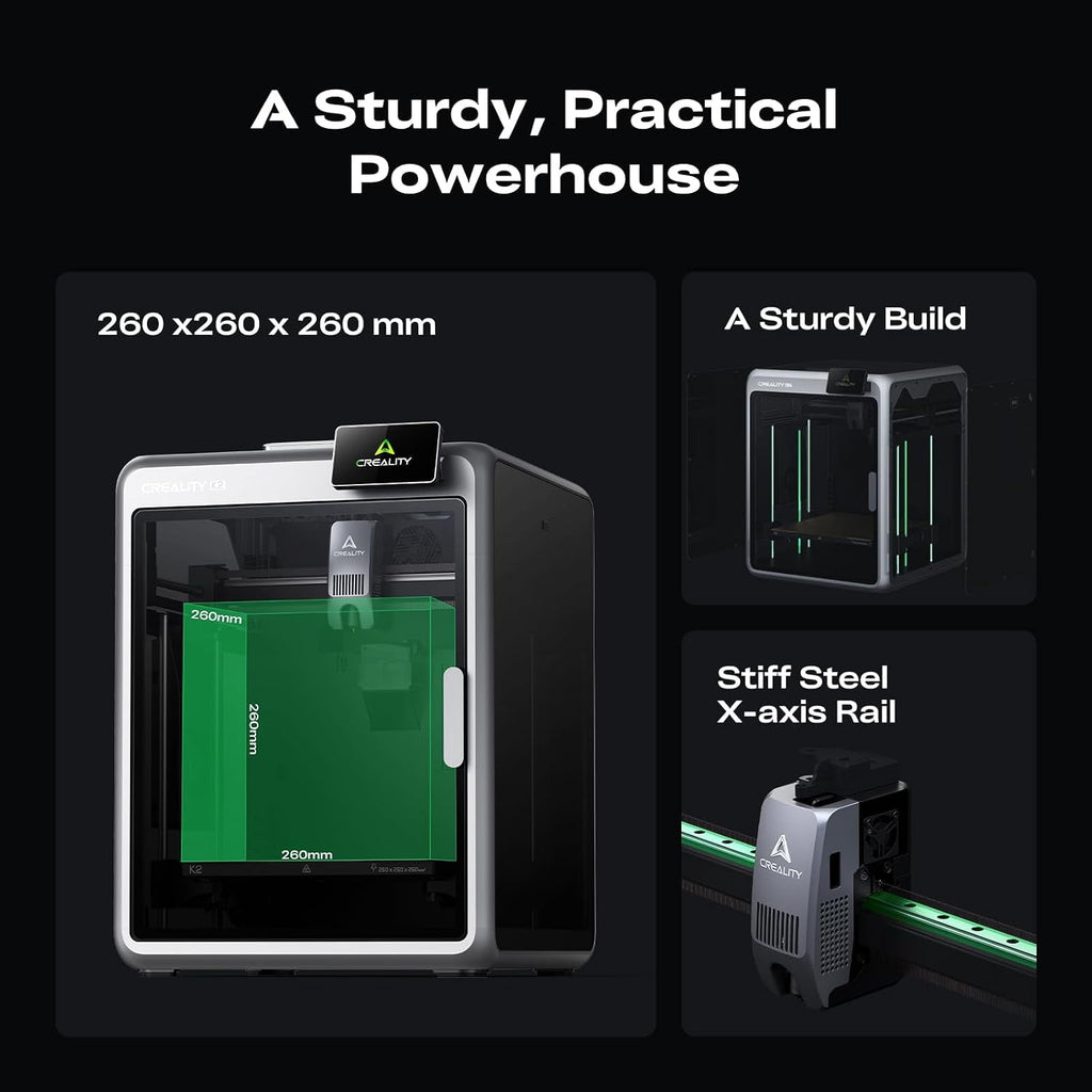 Creality K2 Combo 3D Printer, Multicolor Printing with CFS, 600mm/s Printing Speed, 95% Pre-Assemble