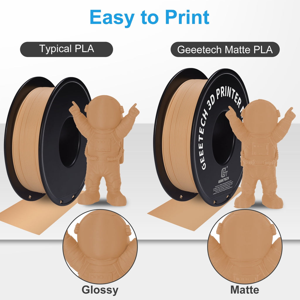 Geeetech navy blue Matte PLA Filament Matte 1KG, 1.75mm 3D Printer Filament Dimensional Accuracy +/- 0.01mm, 1kg Carboard Spool (2.2lbs) for Most FDM 3D Printers