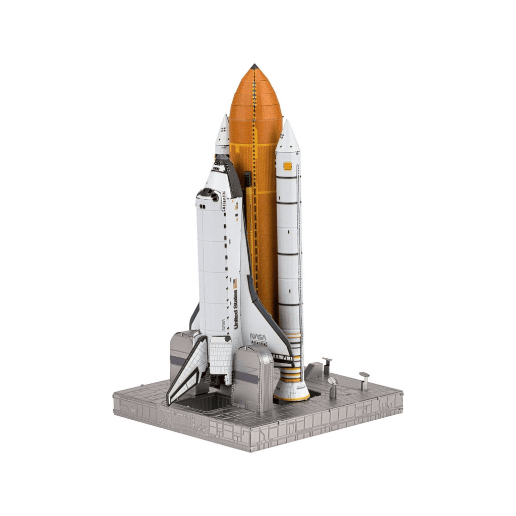 4D Build NASA Space Shuttle 3D Model Kit with LED Lights, 346-Piece Foam Puzzle, No Glue Required