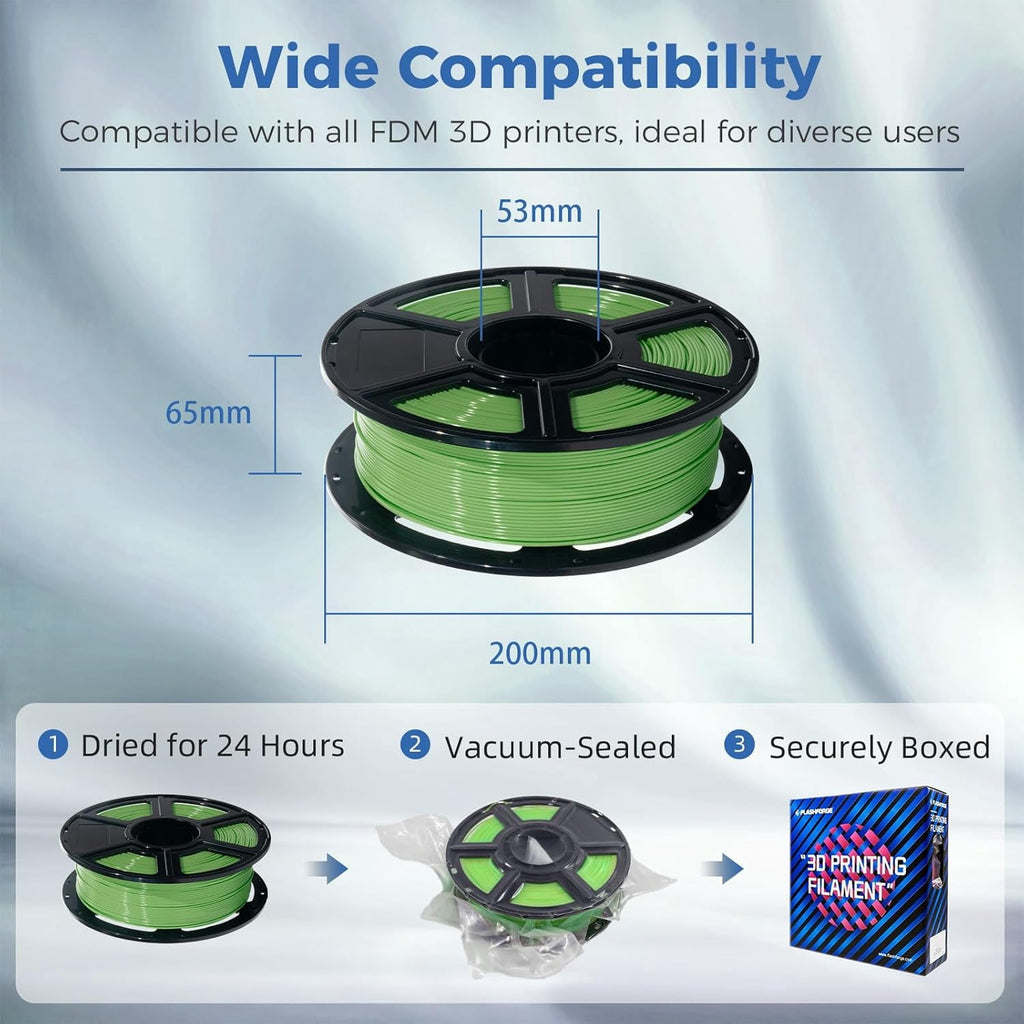 Flashforge PETG Filament 1.75mm, 1KG/2.2lbs PETG 3D Printer Filament, Burnt Titanium