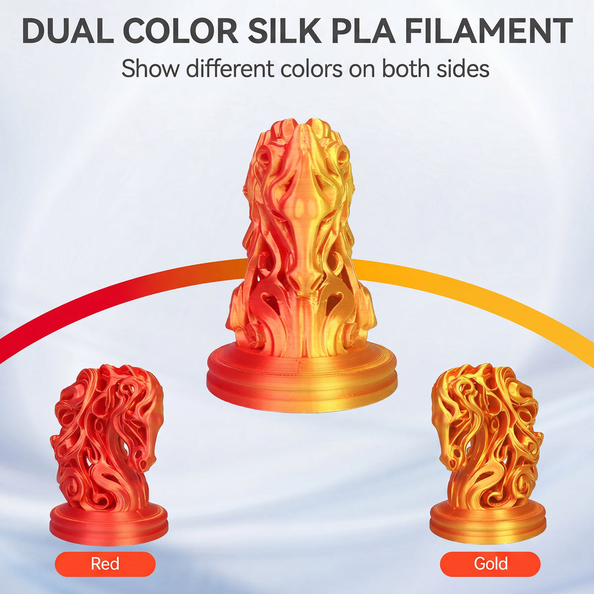 Epelay PLA Plus 3D Printer Filament, 1.75mm, 1kg Spool, White, Compatible with Most FDM Printers