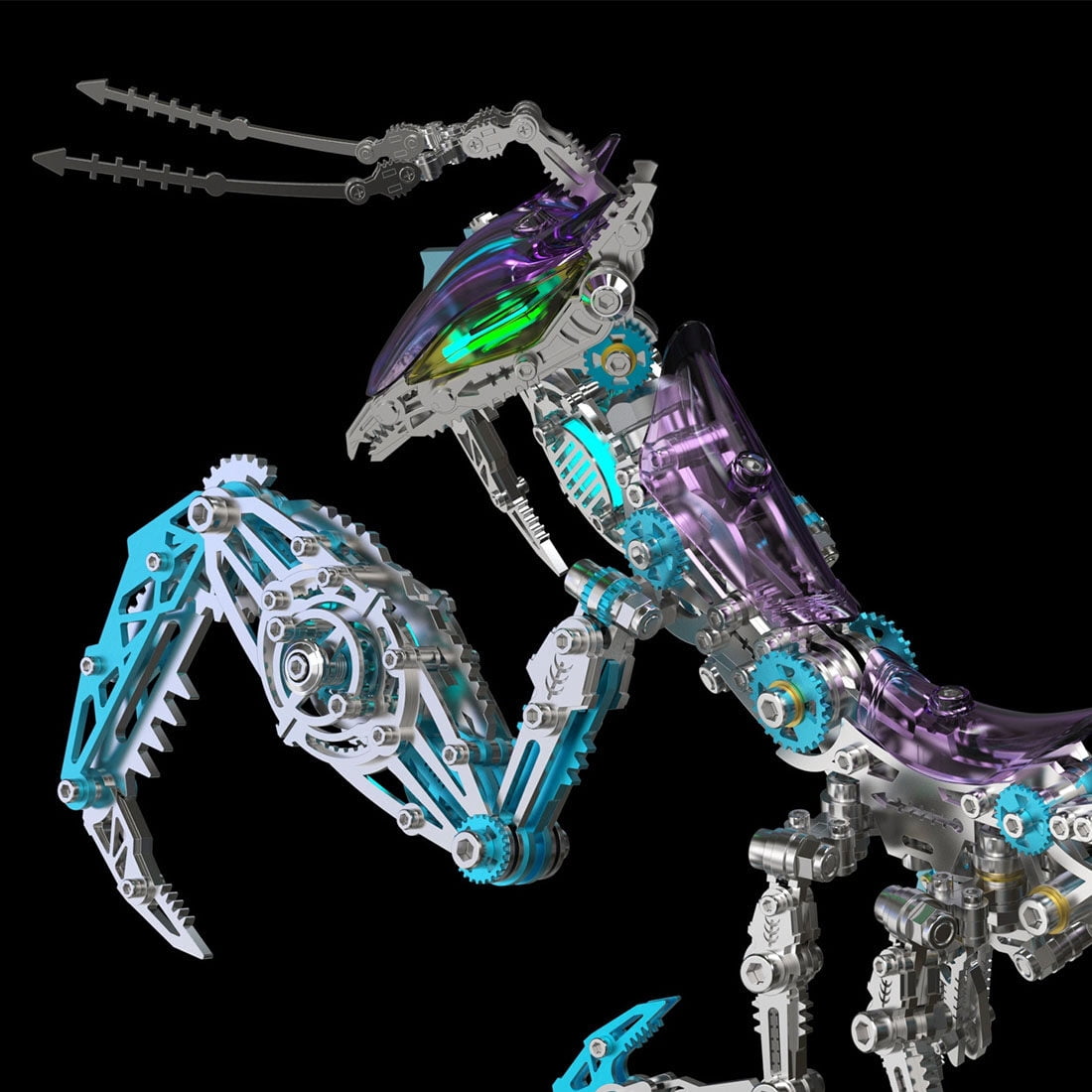 3D Metal Puzzle Mantis Kits 1000+ PCS, Steampunk Mechanical Model Kit With DIY Assembly, Home Display Desk Decor For Adult Collectors And Creative Gifts