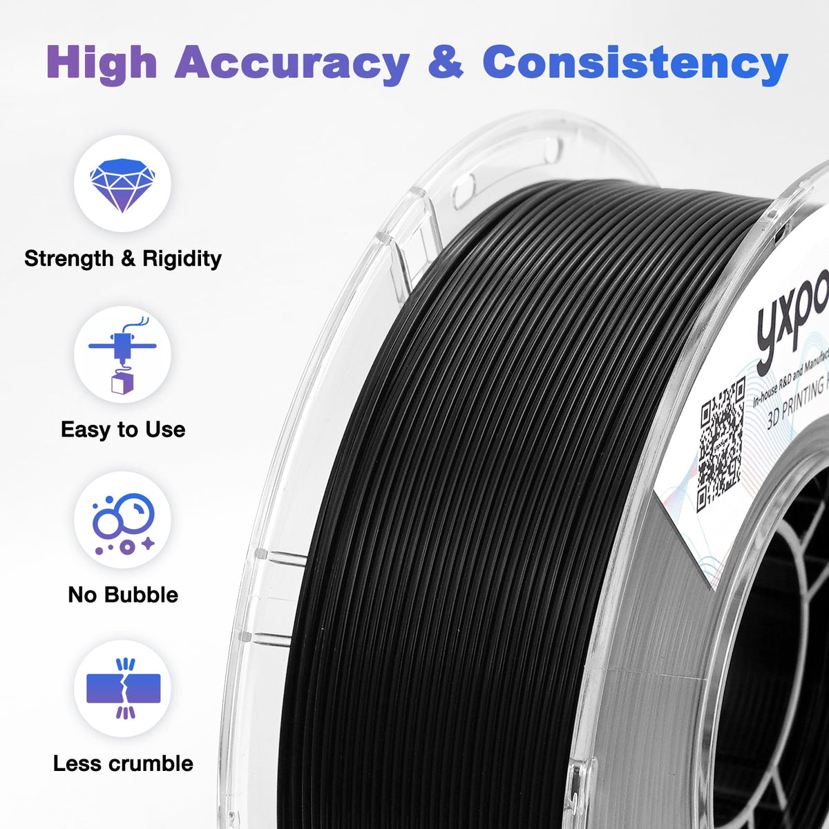 YXPOLYER PLA Filament Food Grade 1.75mm 1kg for 3D Printing, PLA+ Skin Flesh Tone 3D Printer Filament AMS-Compatible