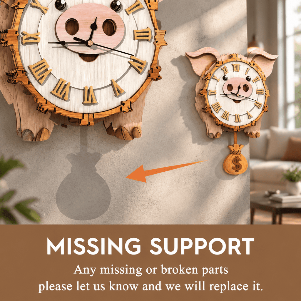 Butterfly Clock 3D Wooden Puzzle Clock DIY Mechanical Craft Kit for Adults Teens