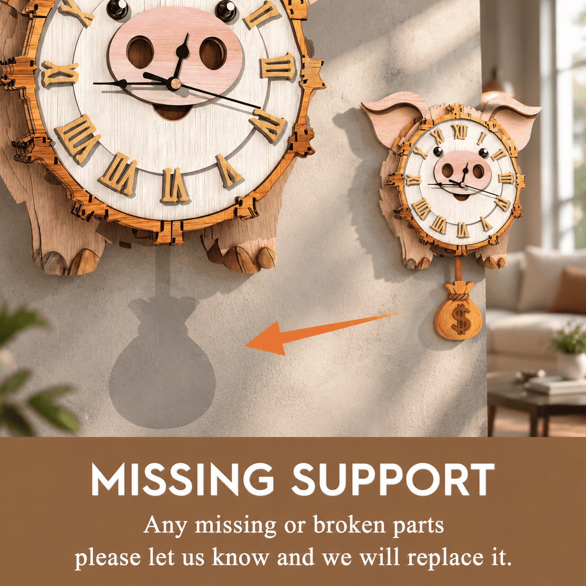 Butterfly Clock 3D Wooden Puzzle Clock DIY Mechanical Craft Kit for Adults Teens