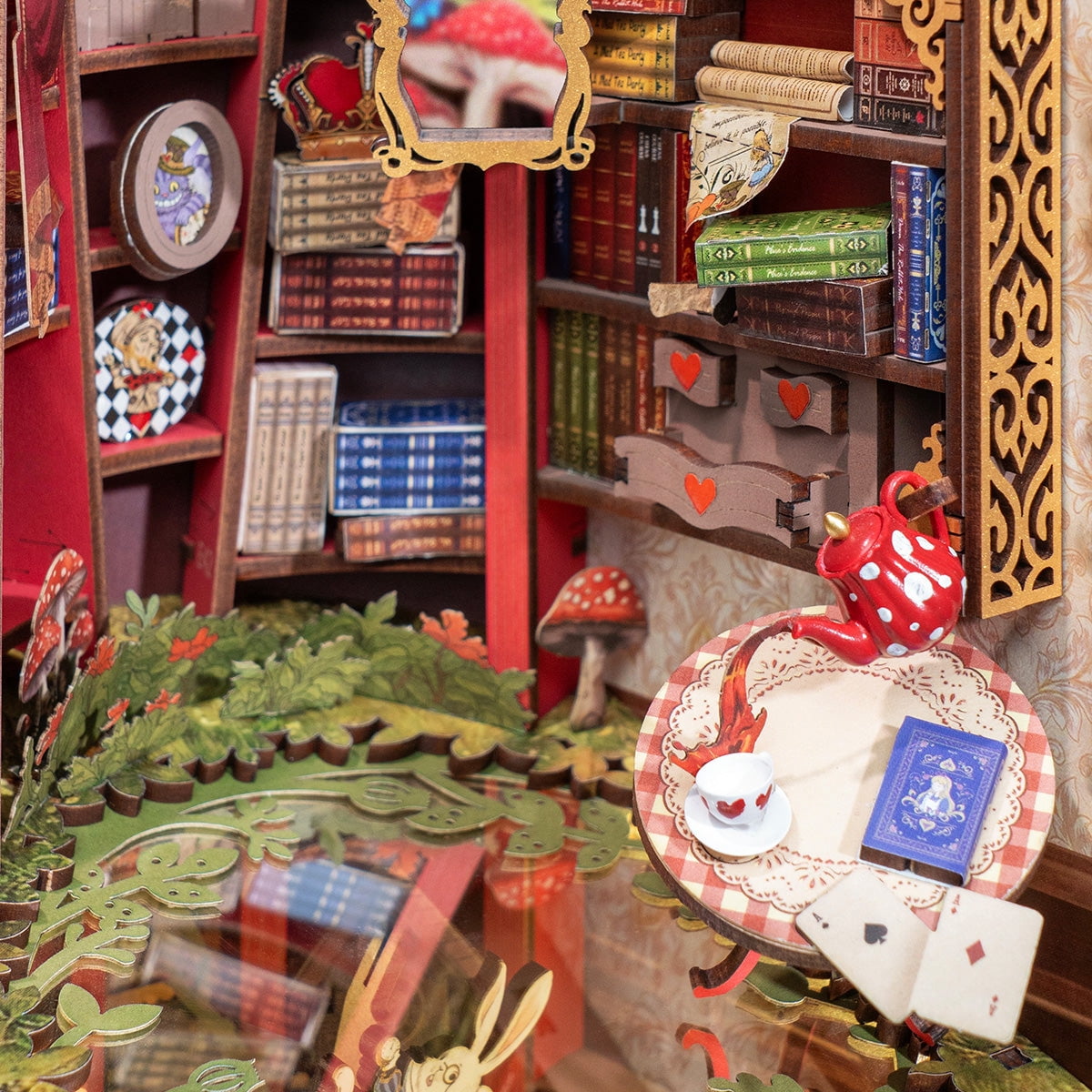 Rolife Fall into Wonder DIY Book Nook Shelf Insert 3D Wooden Puzzle for Adult Gift