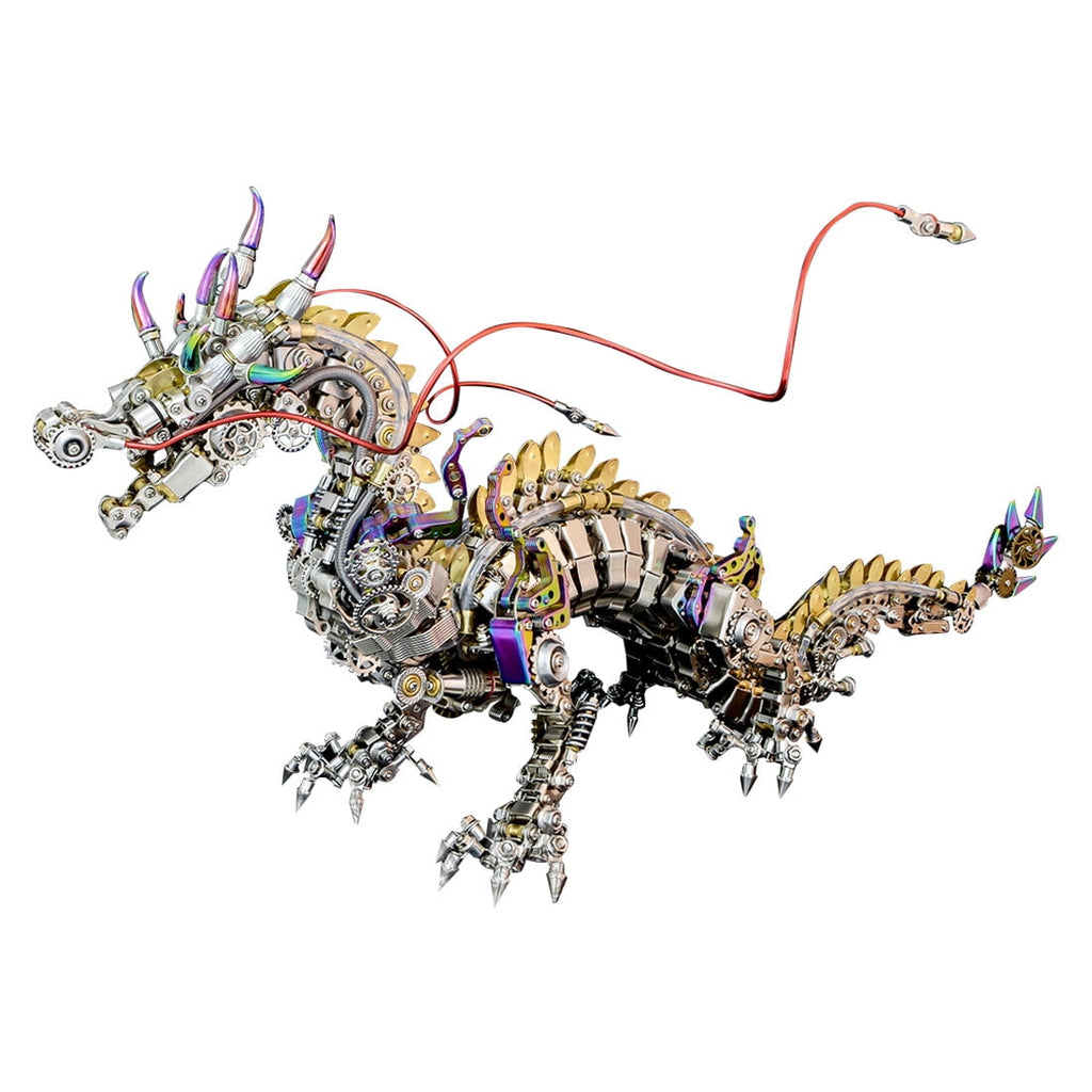 Lantern Fish 3D Metal Puzzle DIY Steampunk Assembly Kit, 700+PCS Mechanical Model with Movable Fins, Color-Changing Lamp & Collectible Gift for Adults & Teens