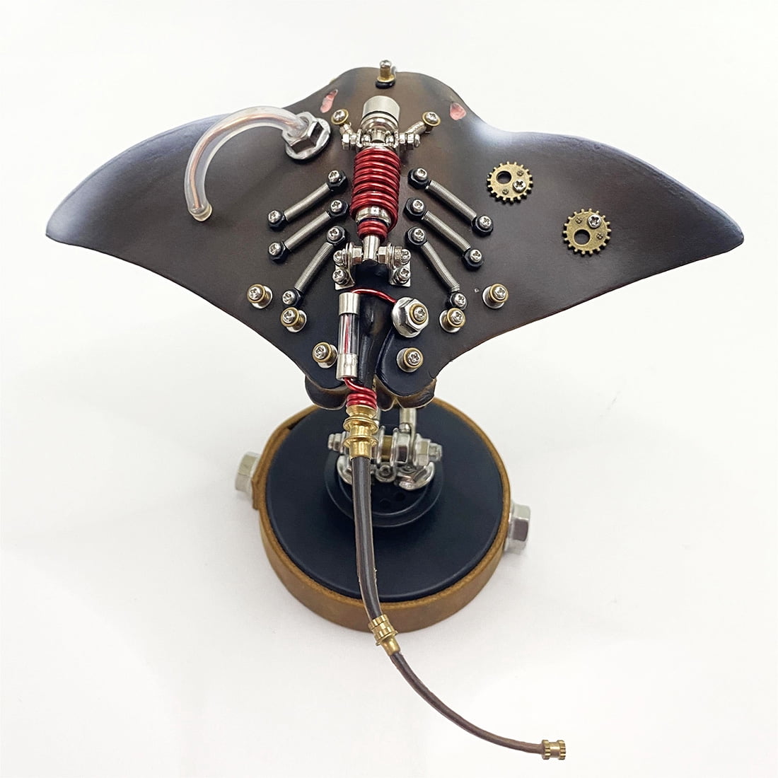 3D Metal Puzzle Ocean Creature Brass 200+ PCS, Steampunk Mechanical Model Kit With DIY Assembly, Home Display Desk Decor For Adult Collectors And Creative Gifts