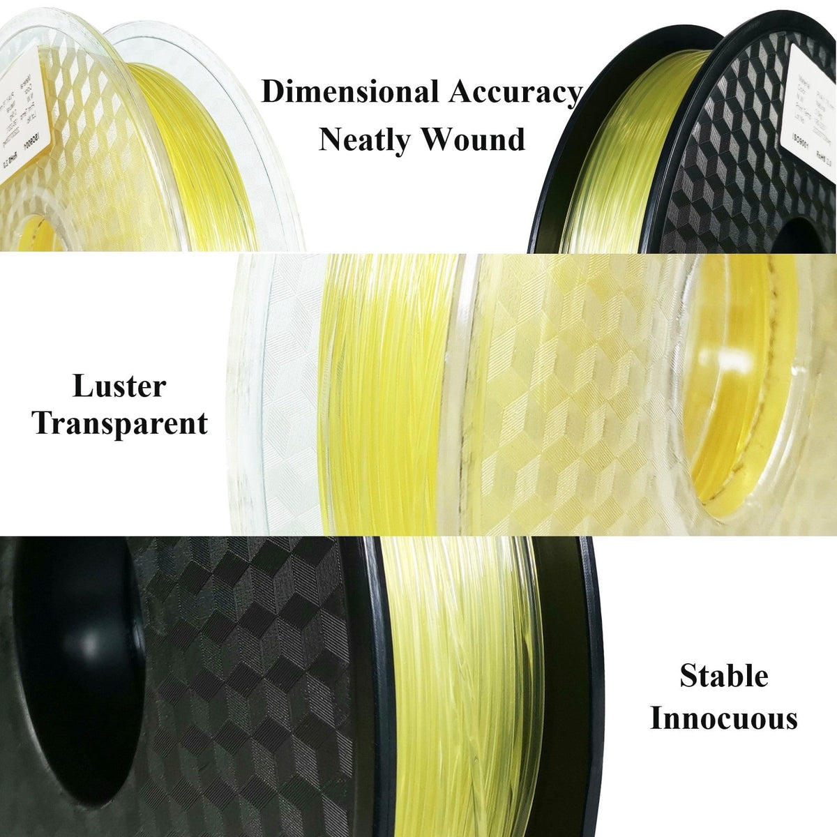2KG PVA Supported Filament, 1.75mm Accessories for 3D Printer and 3D pen, Soluble Material, Cooperation with Other Filaments
