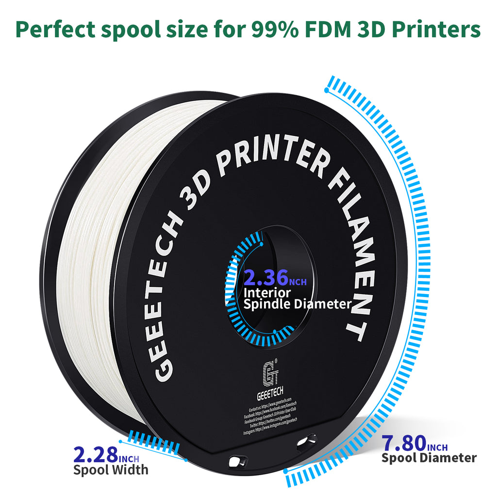 GEEETECH Matte PLA Filament, 1.75mm Matte Black 3D Printer Filament, 1kg Spool (2.2lbs), Dimensional Accuracy +/- 0.03 mm, Fit Most FDM Printer