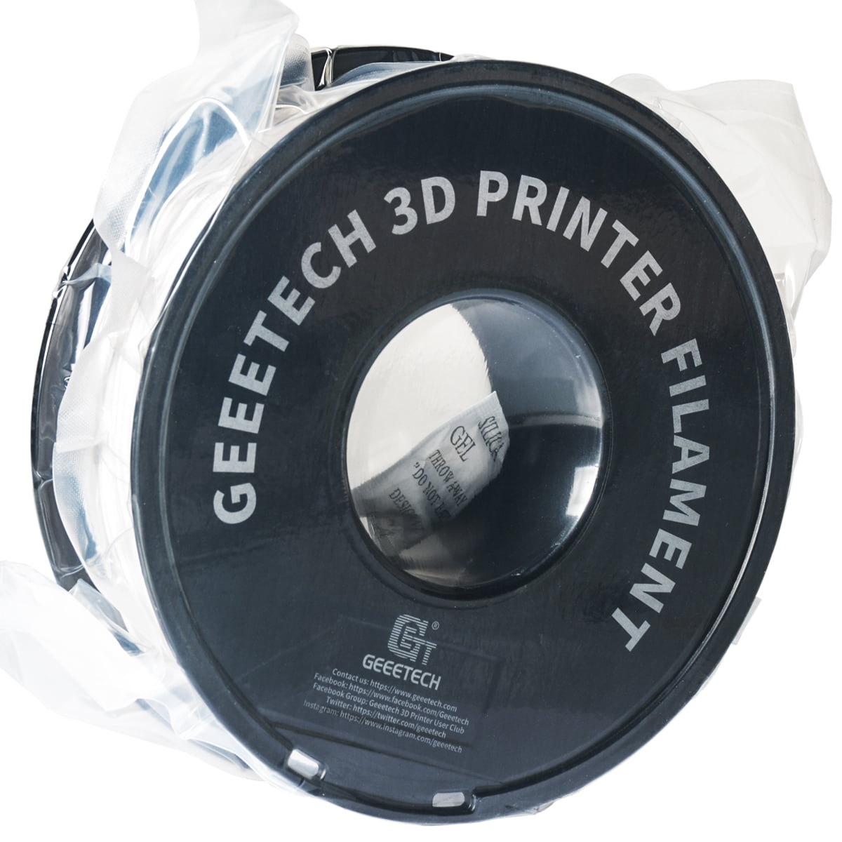 Geeetech 3D Printer PLA Filament Silk Sky Blue Toughness Enhanced Filament with 1.75mm Dimensional Accuracy +/-0.03mm, 1080 Feet per Roll, Vacuum Packaging for Most 3D FDM Printer