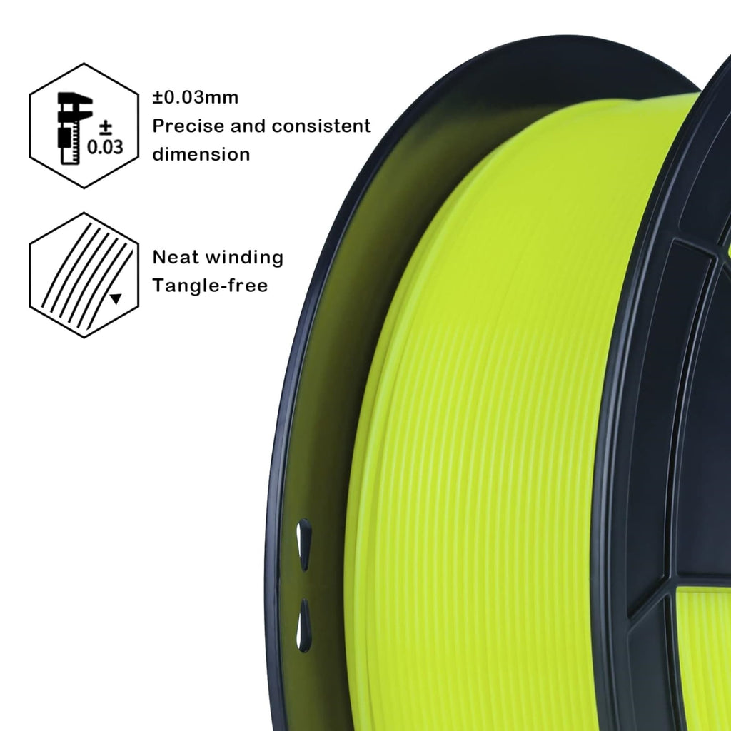 Ziro 3D PLA PRO Filament, 1.75mm 1kg, Metallic Silver