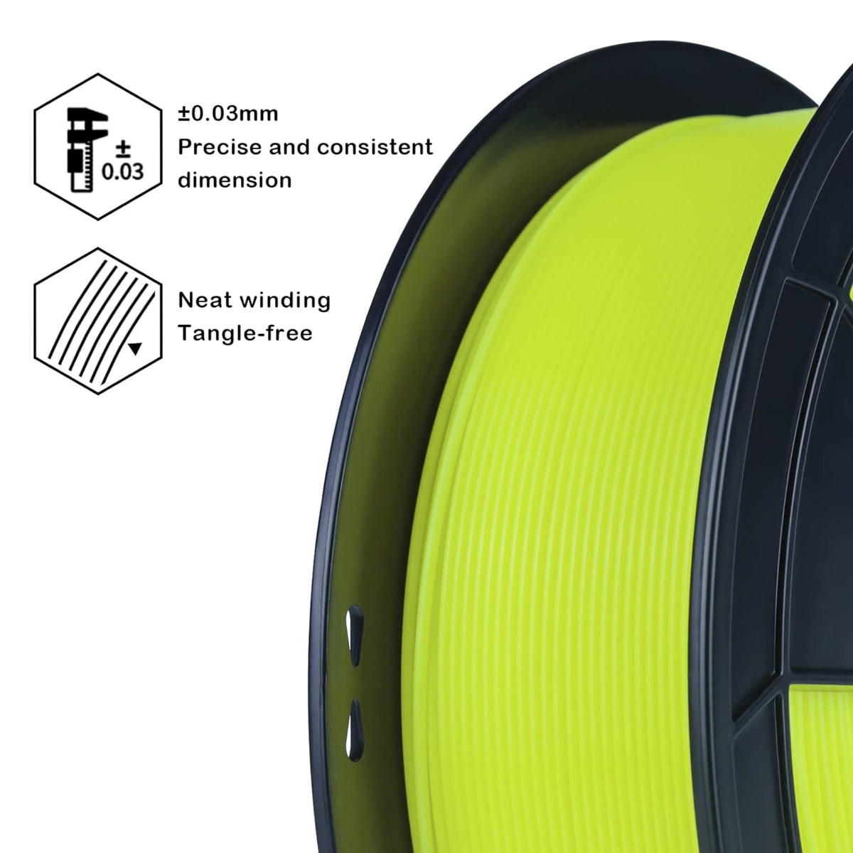 Ziro 3D PLA PRO Filament, 1.75mm 1kg, Metallic Silver