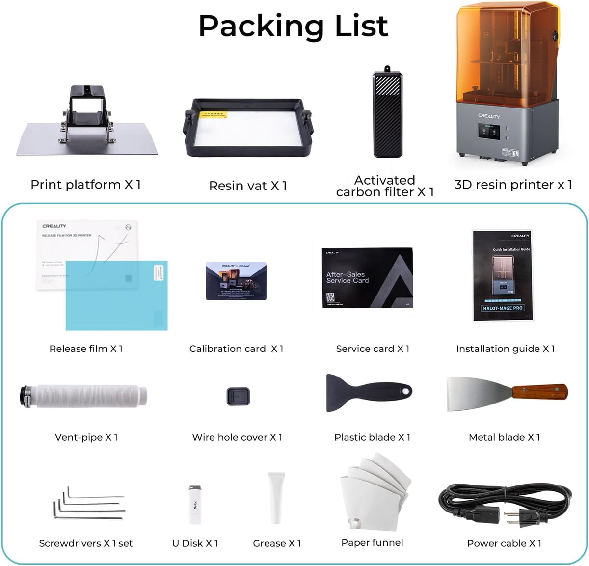 Creality HALOT-MAGE S 14K Resolution Resin 3D Printer 150mm/h Speed Less Odor Strong Ecosystem