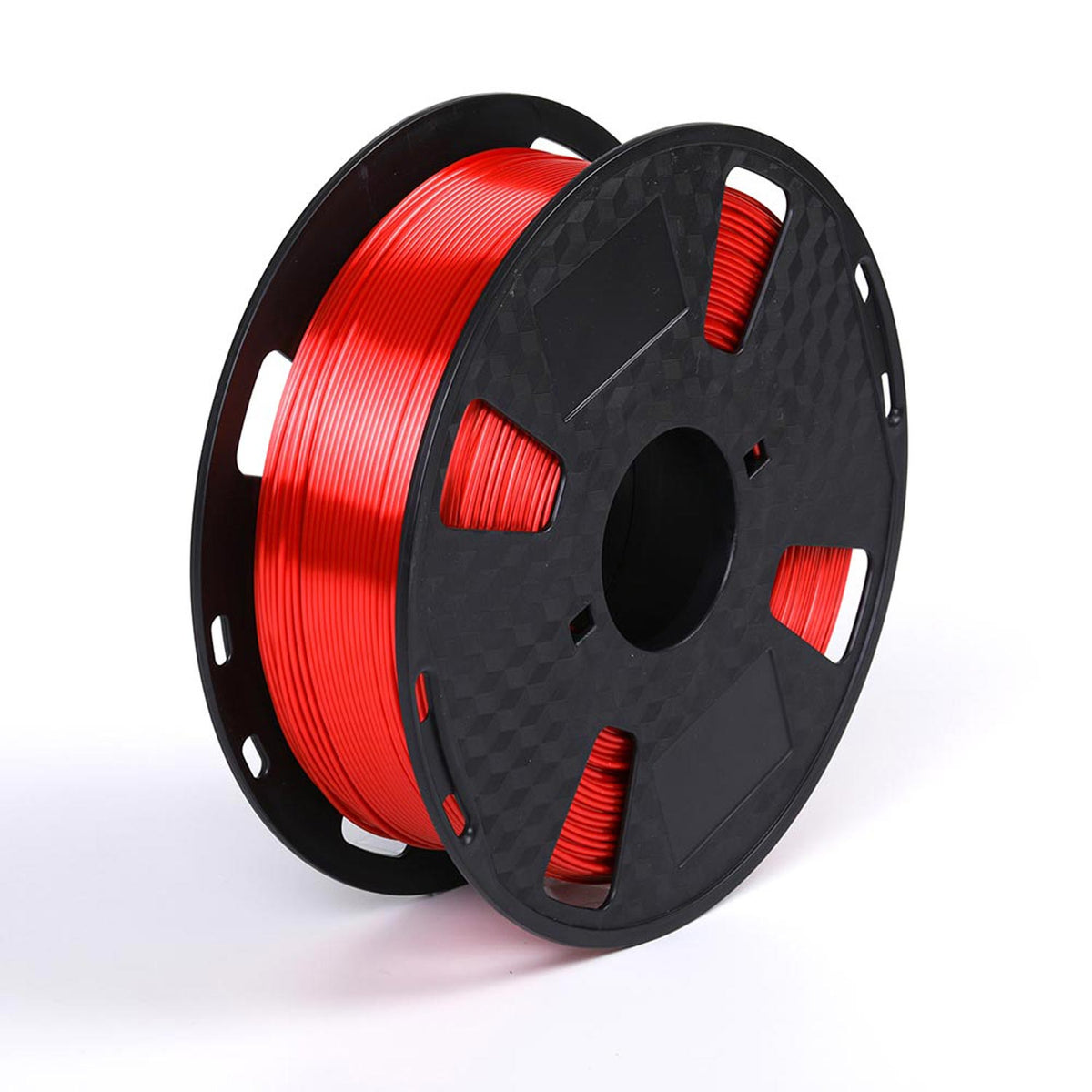 CC3D Silk Red PLA Filament 1.75 mm 1KG 3D Printer Filament Spool FDM 3D Printing Material Shiny Finish Silky PLA Glossy Metal Filament Metallic Red PLA