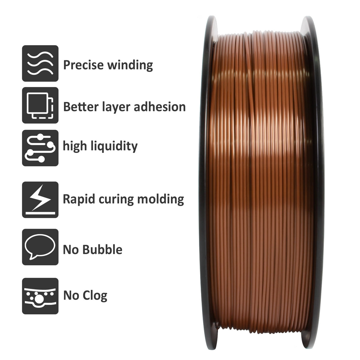 Geeetech 1.75mm PLA 3D Printer Filament, 1kg Spool (2.2lbs), Dimensional Accuracy +/- 0.03mm,yellow