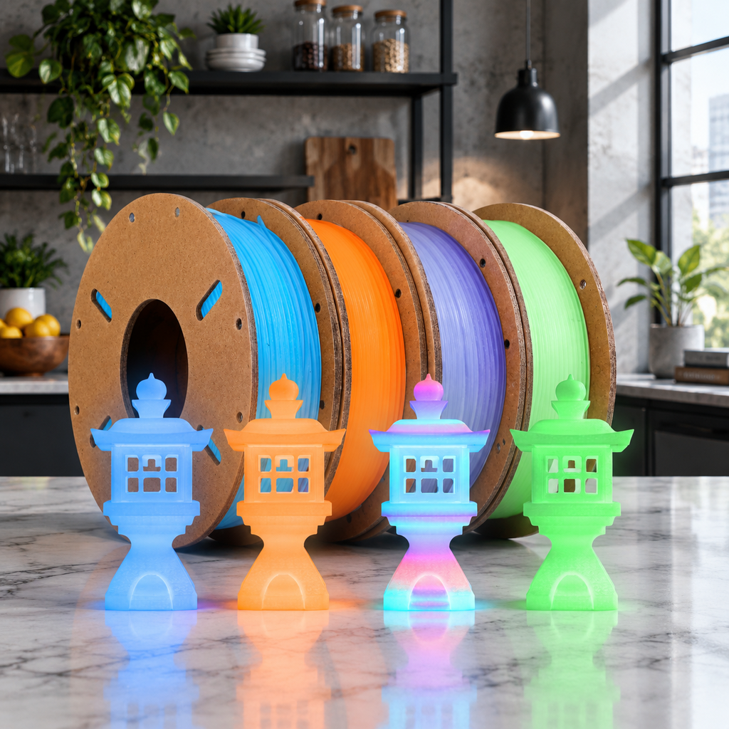 Plament Bundle 8 Colors 1.75mm ± 0.02mm Dimensional Accuracy 8 * 250g Spools For Fdm 3d Printers