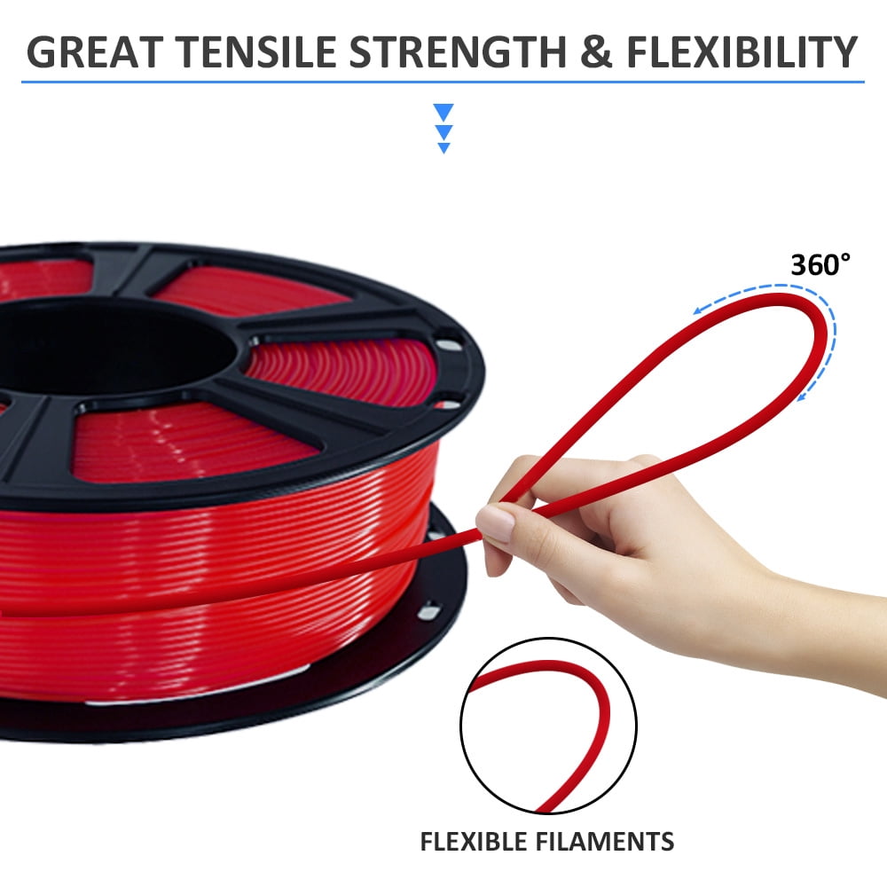 Geeetech 1.75mm PLA 3D Printer Filament, 1kg Spool (2.2lbs), Dimensional Accuracy +/- 0.03mm,yellow