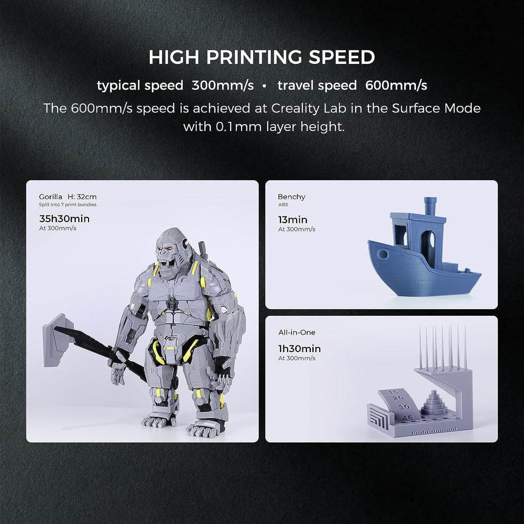 Creality K1 Max 3D Printer with High-Speed Printing, AI LiDAR & Camera, PLA Filament Included