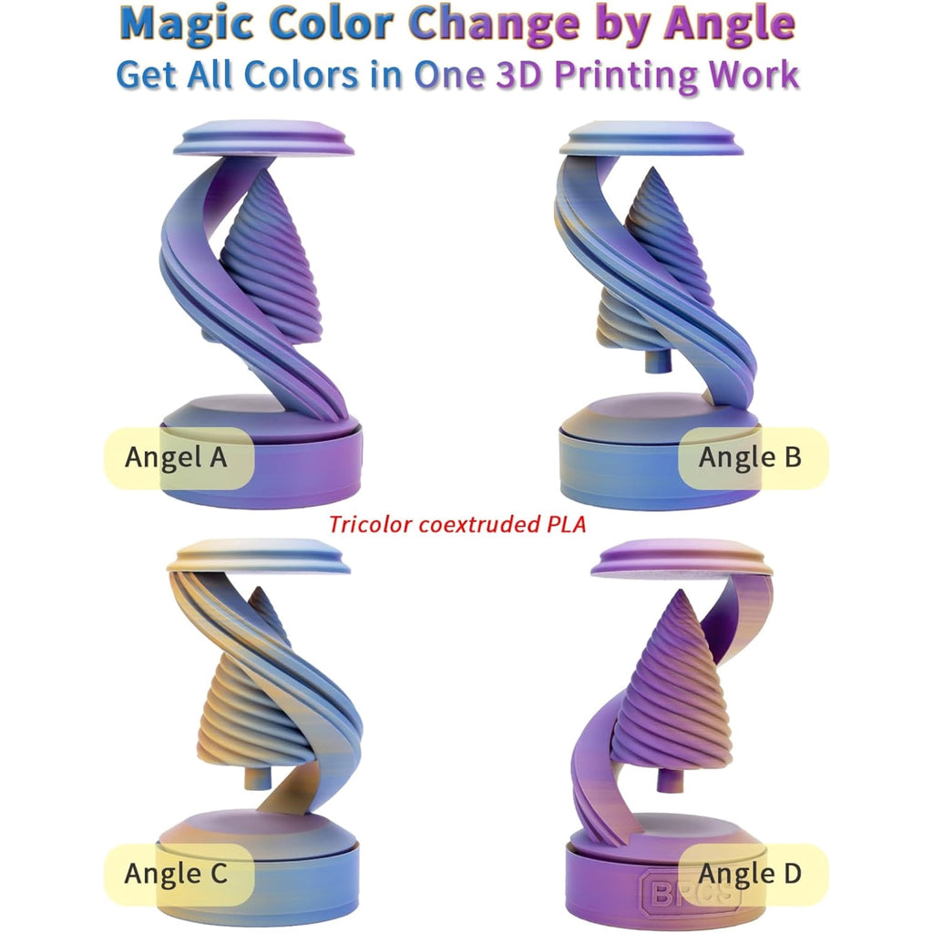 Ziro 3D Tri-Color Matte PLA 1.75mm 1kg, Volcano