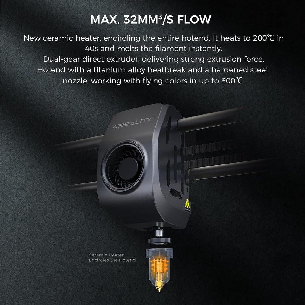 Creality K1 Max 3D Printer with High-Speed Printing, AI LiDAR & Camera, PLA Filament Included