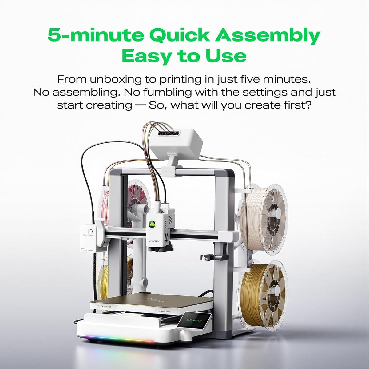 Creality SPARKX i7 Nano Combo Multi‑Color 3D Printer for Beginners