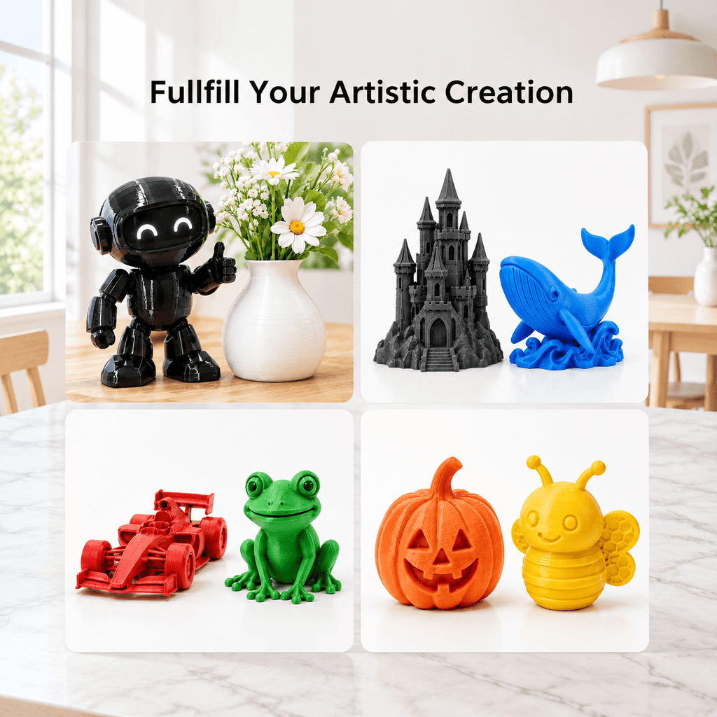 Plament Bundle 8 Colors 1.75mm ± 0.02mm Dimensional Accuracy 8 * 250g Spools For Fdm 3d Printers