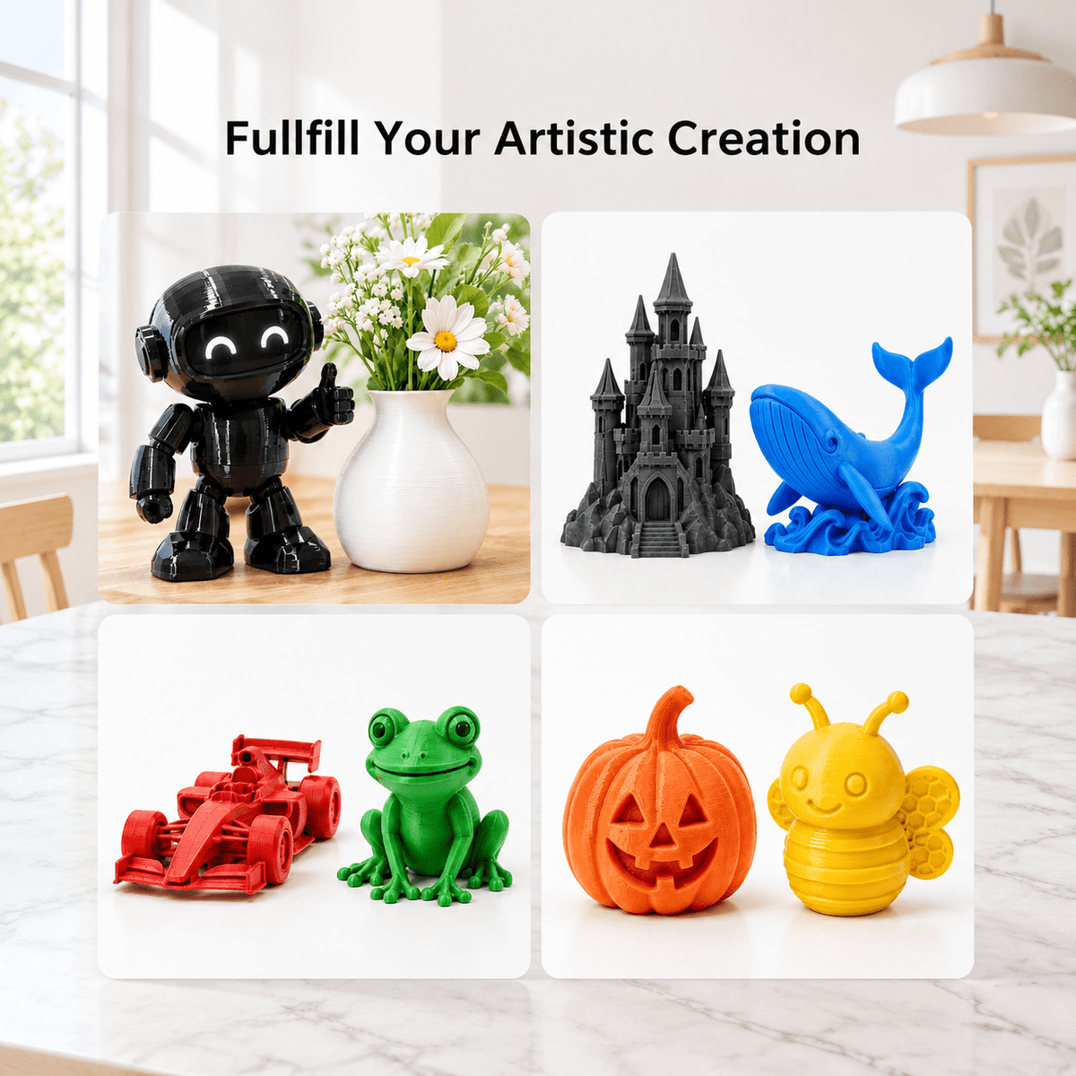 Plament Bundle 8 Colors 1.75mm ± 0.02mm Dimensional Accuracy 8 * 250g Spools For Fdm 3d Printers