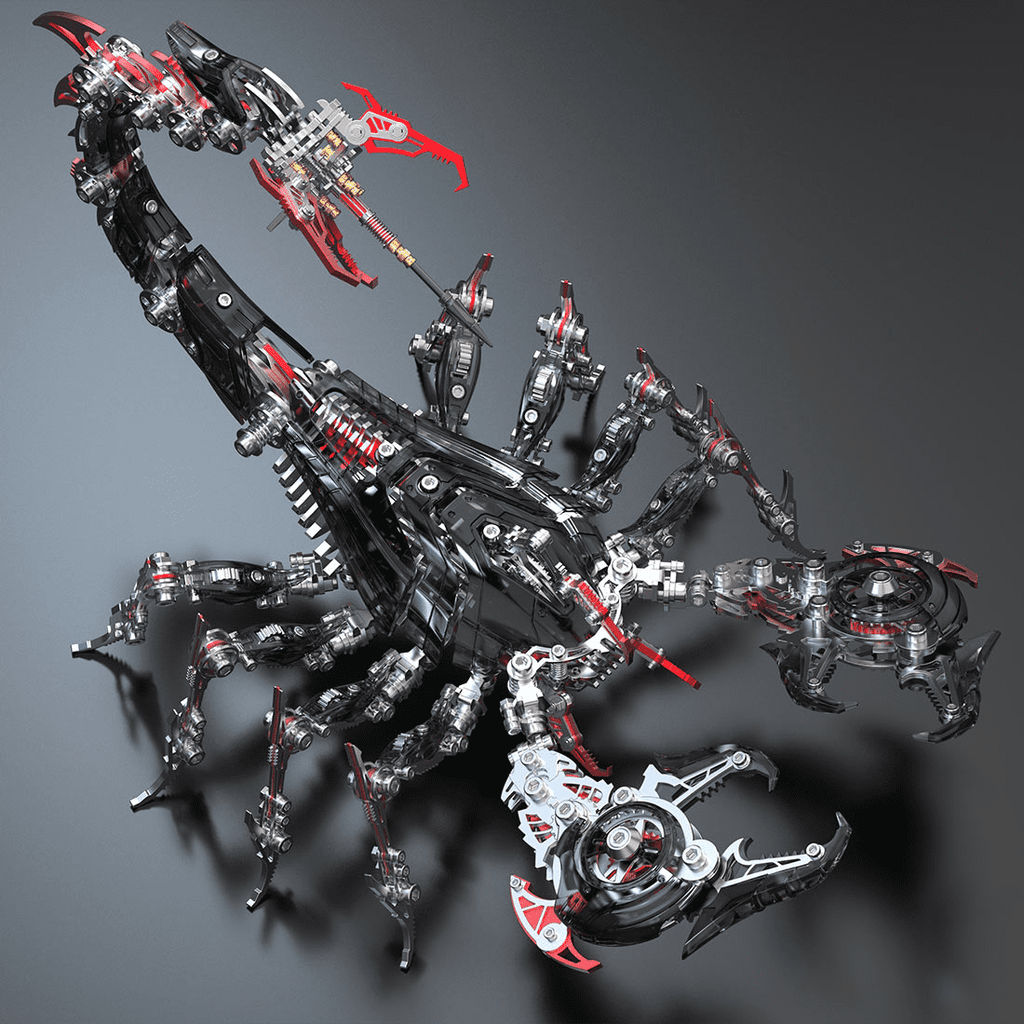 3D Metal Puzzle Frost Edge Full War Scorpion 1073 PCS, Steampunk Mechanical Model Kit With DIY Assembly, Home Display Desk Decor For Adult Collectors And Creative Gifts