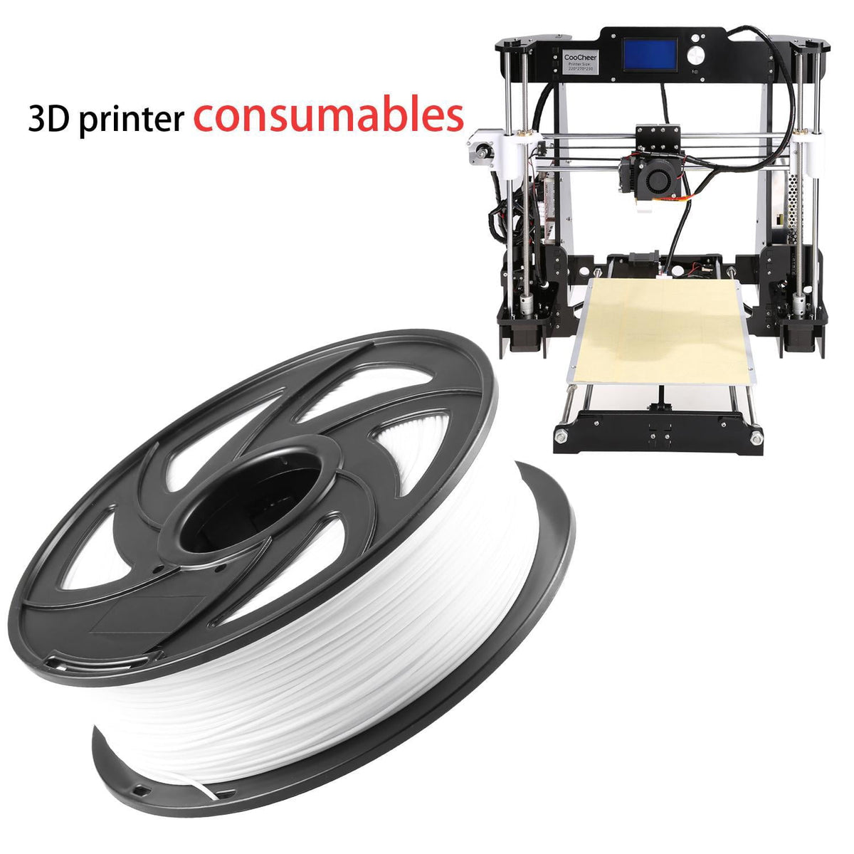 1.75mm PLA Premium 3D Printer Filament 1KG / 2.2LB FOR RepRap MarkerBot BETT