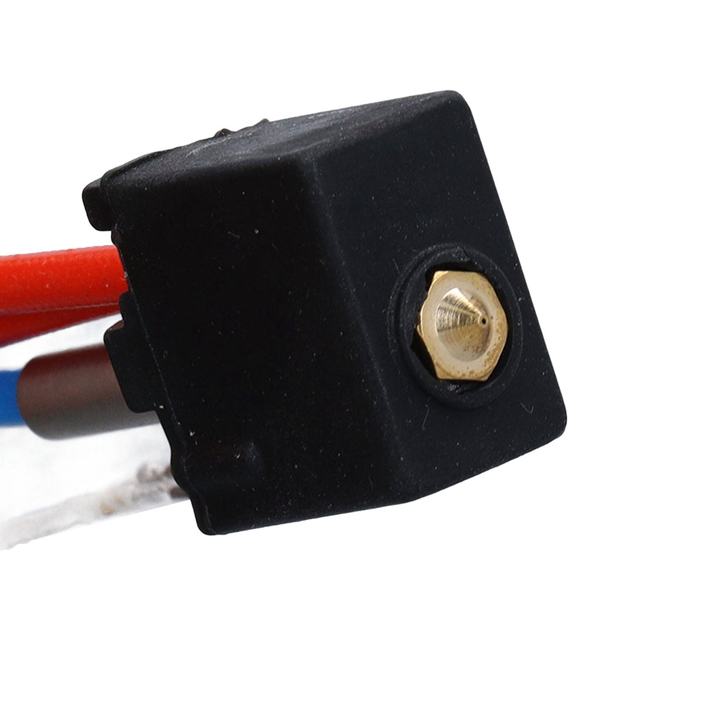 High Speed 3D Printer Print Head Hot End Kit Replacement Parts with 0.4mm Brass Nozzle and 24V 60W Heating Rod