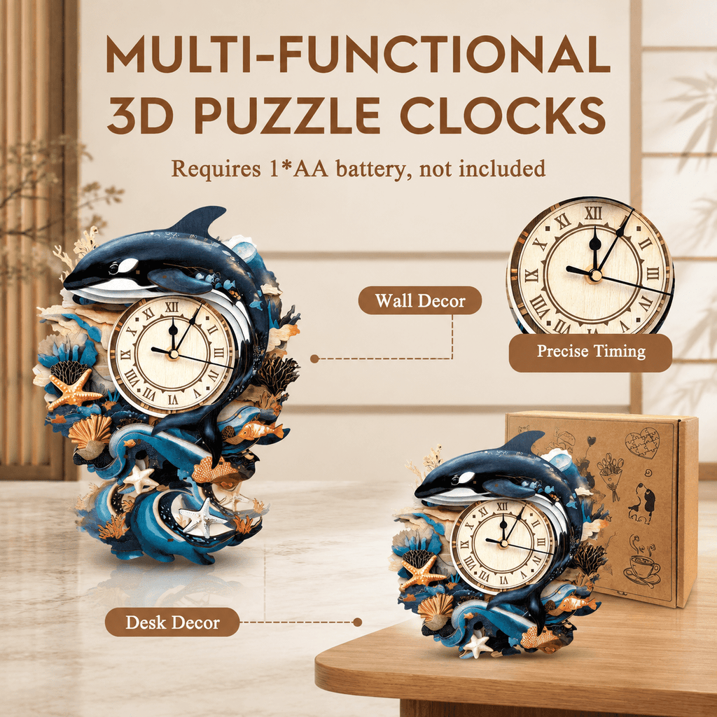 3d Wooden Puzzles For Adults-dachshund Clock Puzzle-adult Crafts