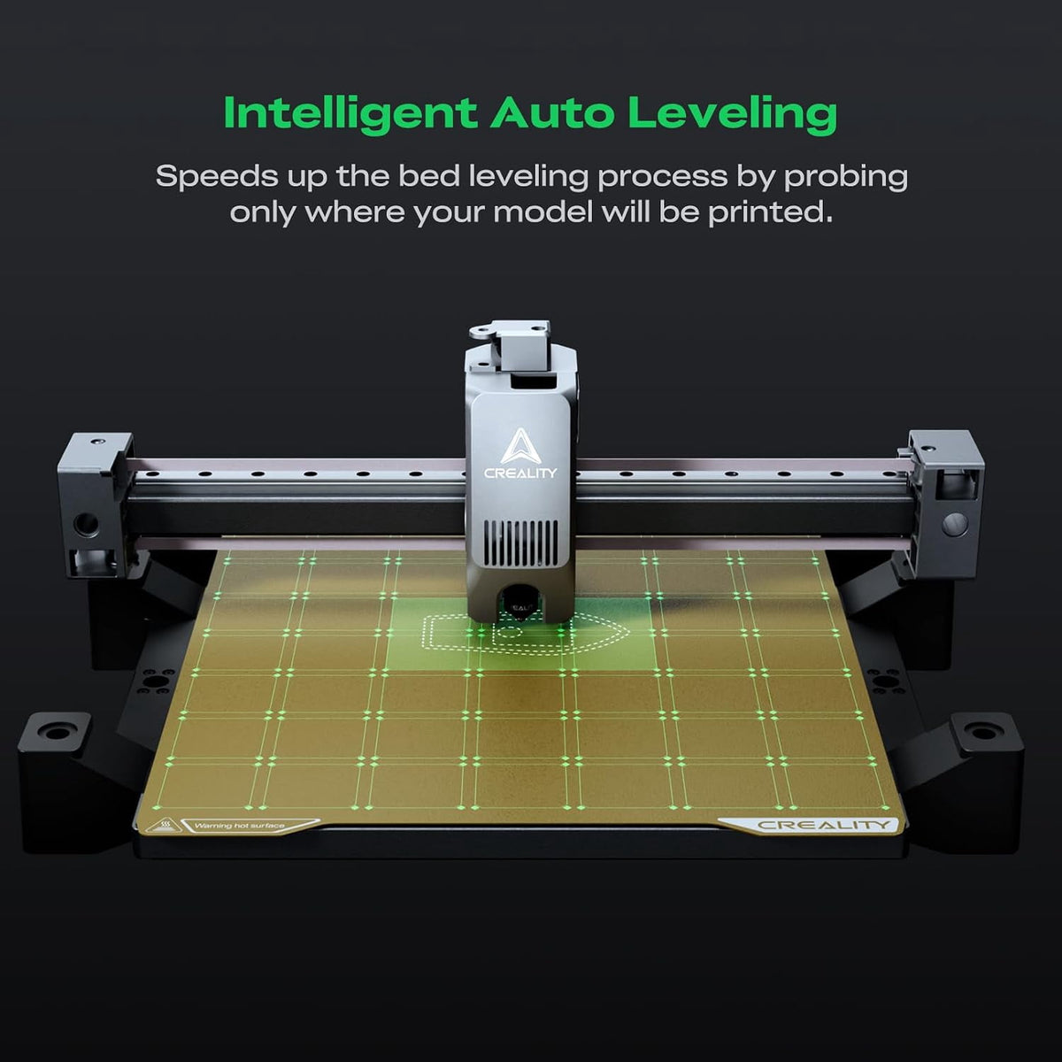 Creality K1 Max 3D Printer with 600mm/s High-Speed Fused Deposition Modeling 3D Printing Smart AI Function 300°C High-Temperature Nozzle Direct Extruder Auto Leveling Printing Size 11.81x11.81x11.81