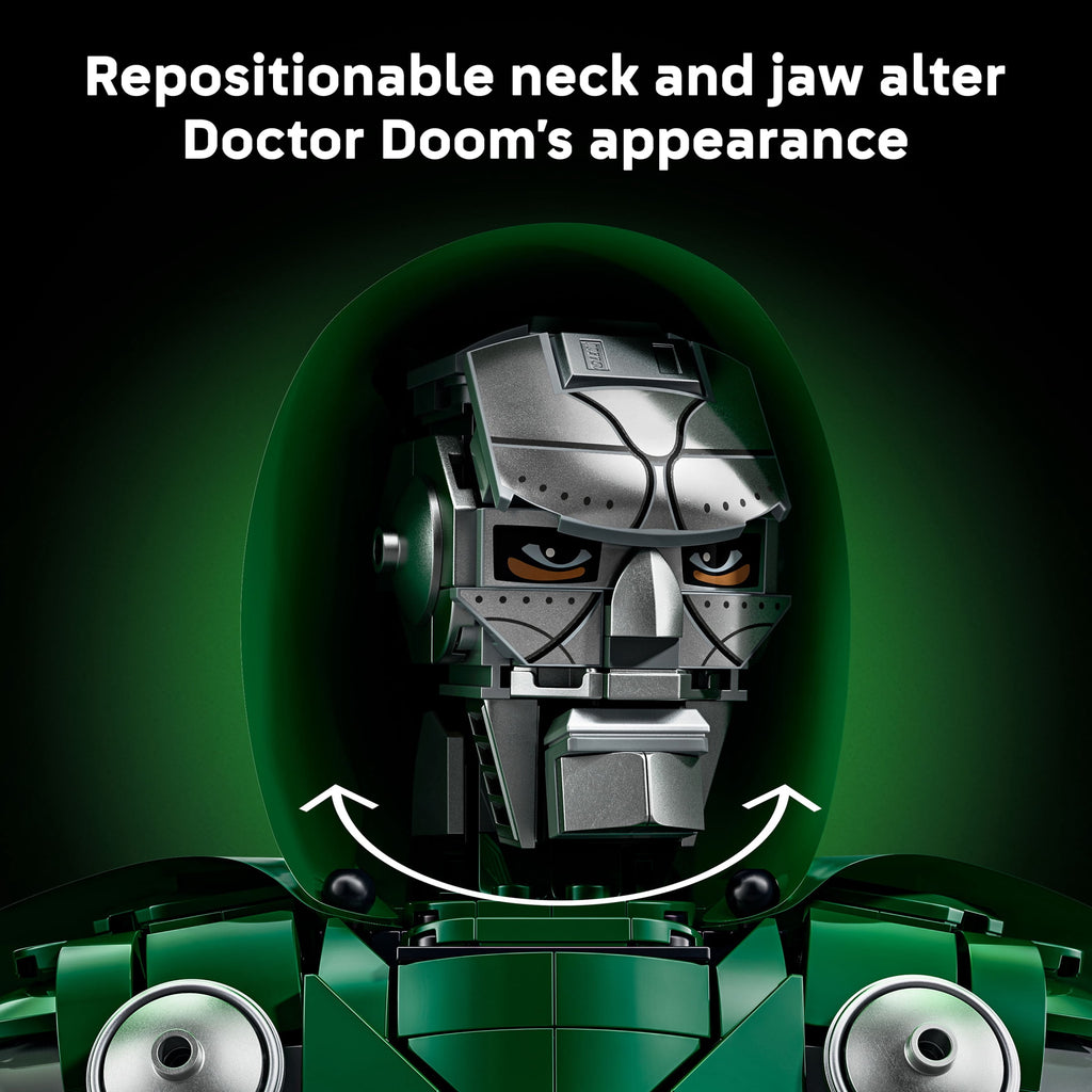 LEGO Marvel Doctor Doom Bust - Building Set for Adults, Ages 18+ - Marvel Avengers Model Kit - Bedroom, Shelf or Home Office Decor for Men & Women - Gift for Super Hero Fans - 76345