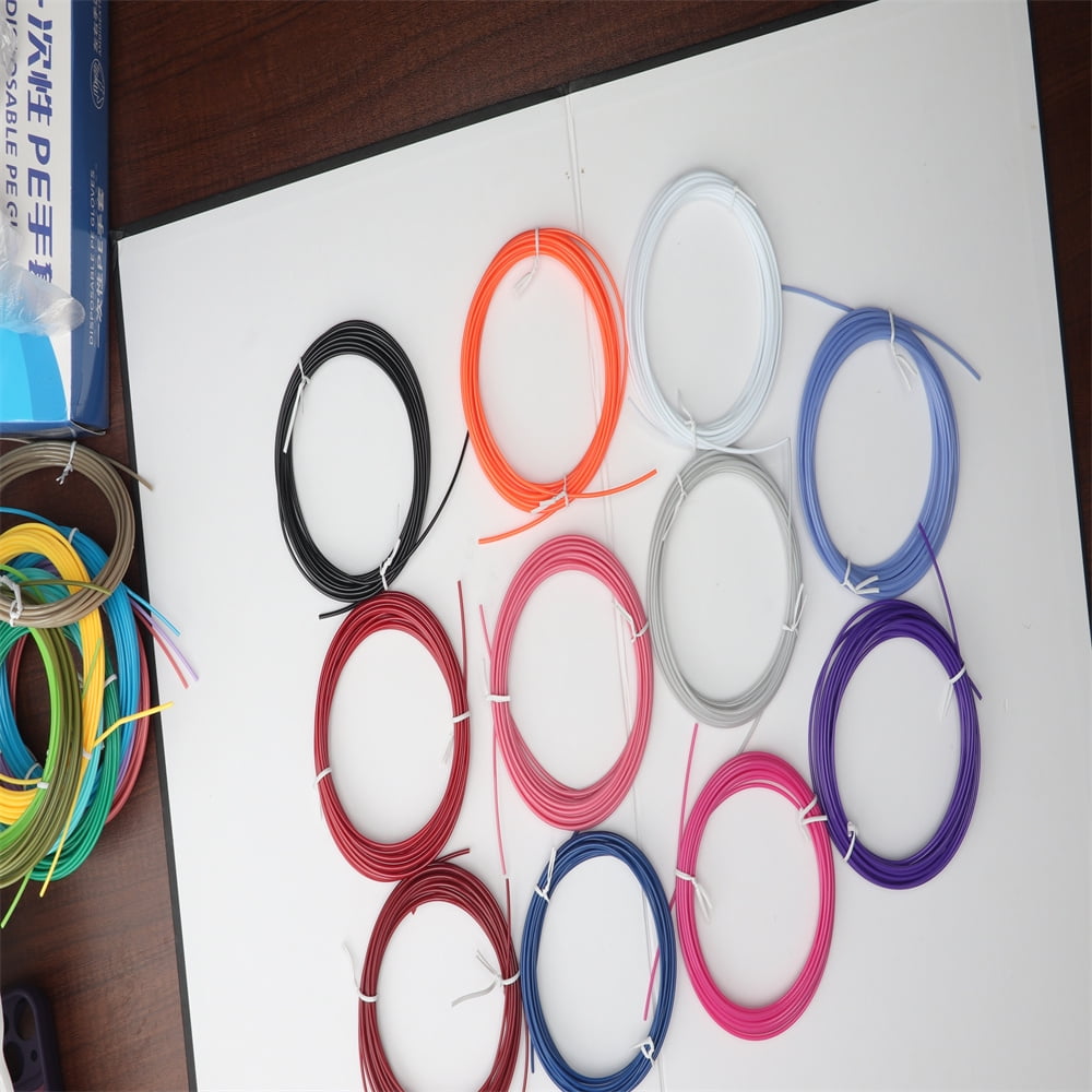 3D Pen PLA Filament Refills, 1.75mm PLA Filament Pack of 20 Colors Each Color 16 feet, Total 320 Feet, Create Professional Safety Refill for Kids, for 3D Pens and 3D Printers Arts